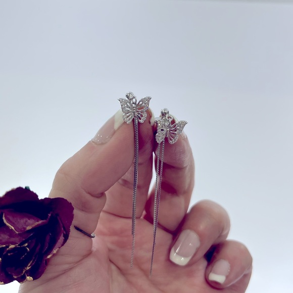 925 sterling silver dangle earrings - Picture 1 of 7